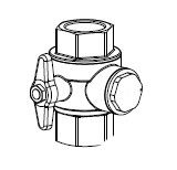 Filterventil 3/4 Zoll zur jährlichen Reinigung